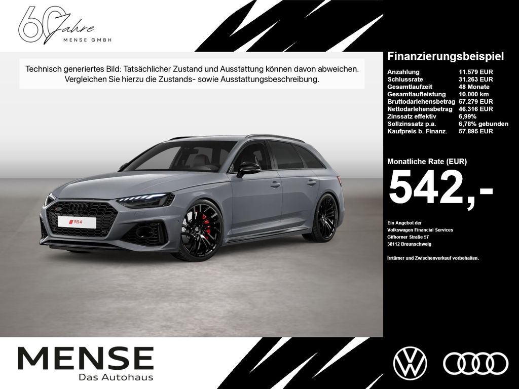 Audi RS4 2022 г. Серый, пробег 53097 км