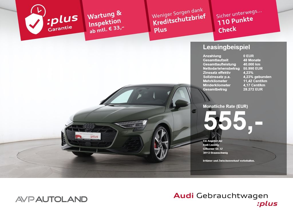 Audi S3 2025 г. Зелёный, пробег 5989 км