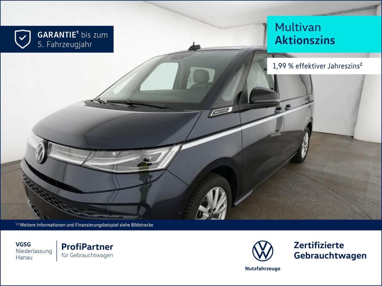 Volkswagen T7 MULTIVAN 2025 г. Синий, пробег 19511 км