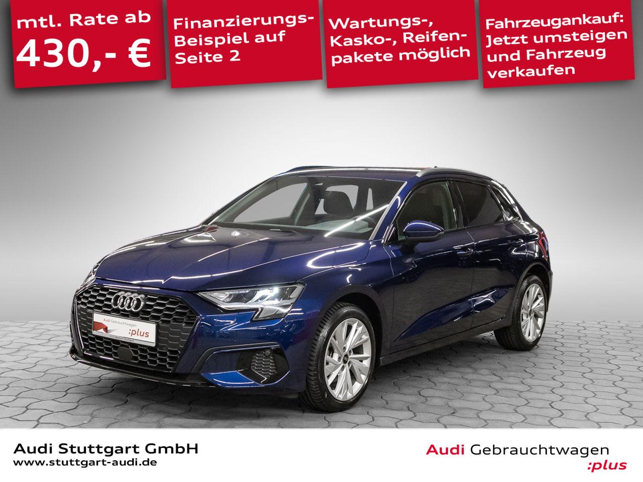 Audi A3 2022 г. Синий, пробег 44112 км