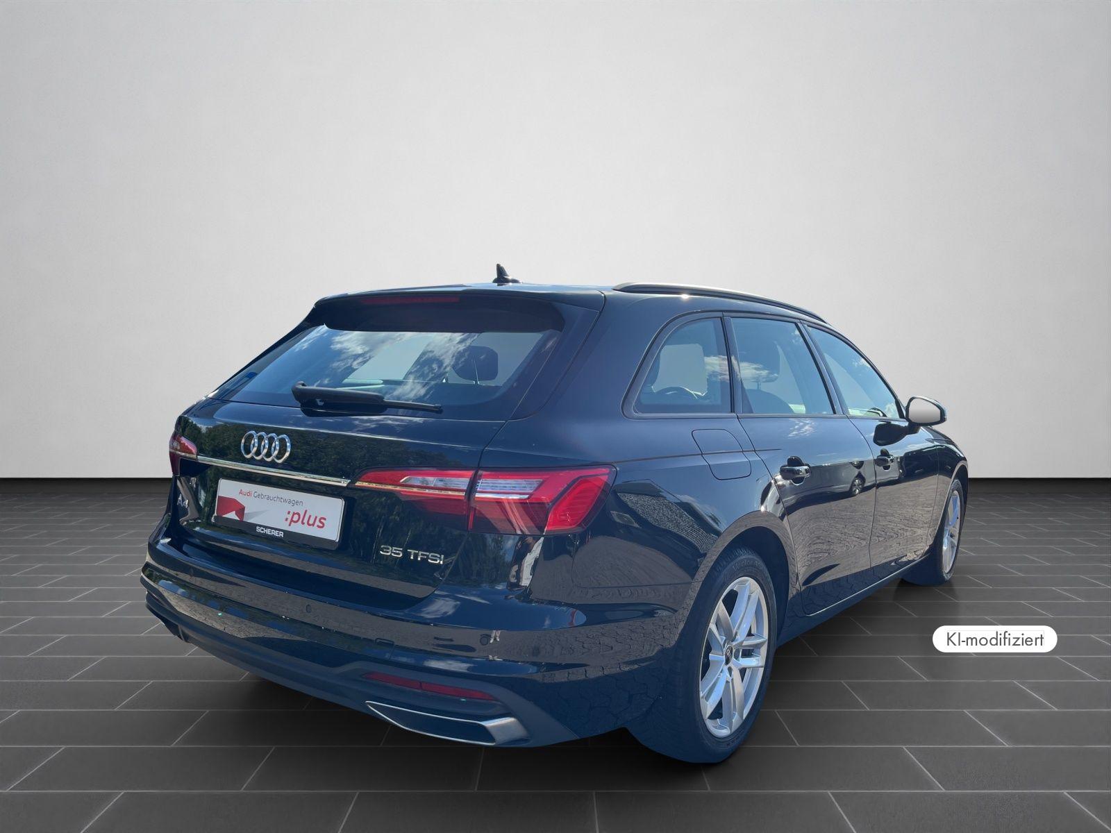 Audi A4 2023 г. Чёрный, пробег 48900 км