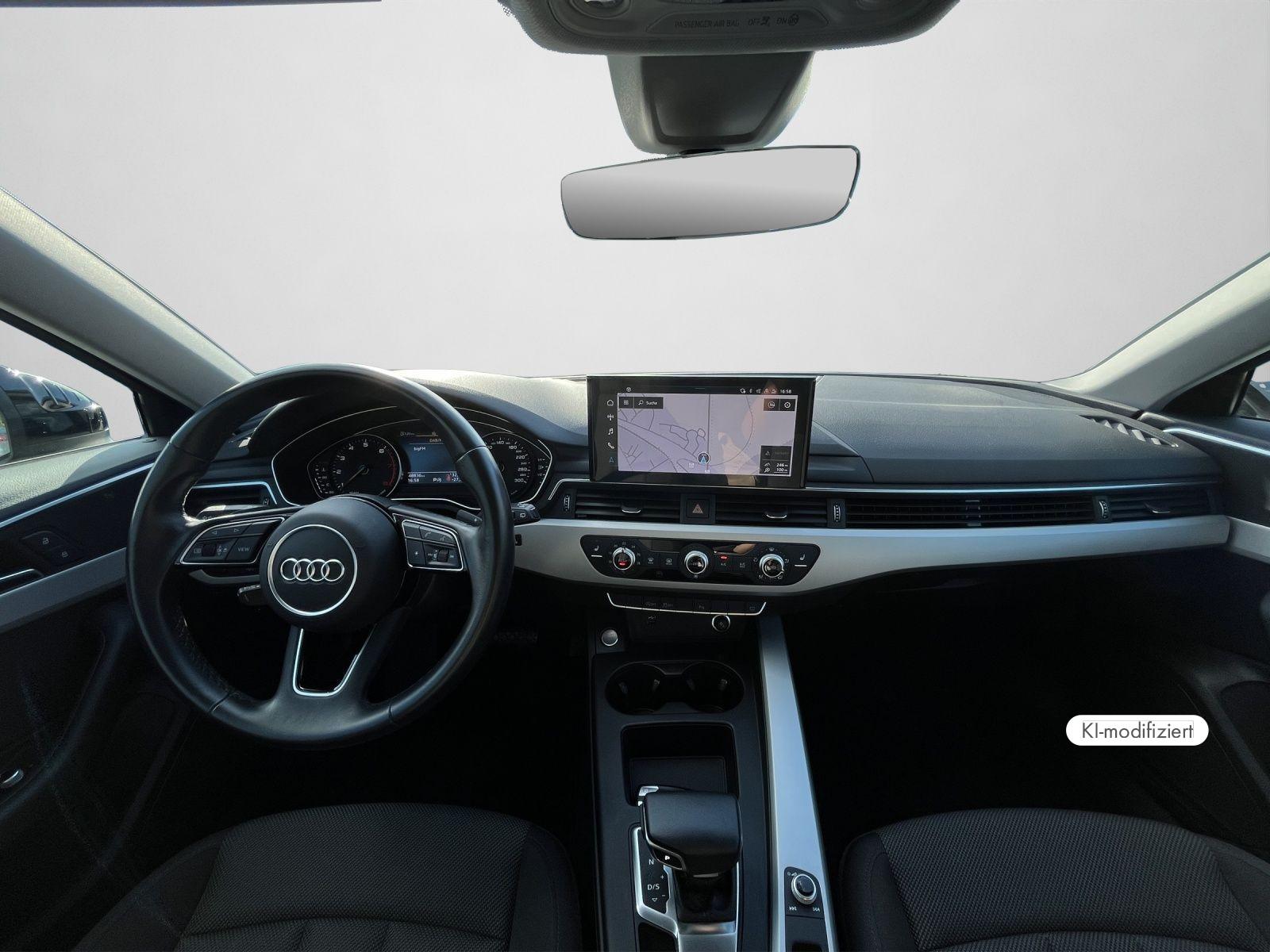 Audi A4 2023 г. Чёрный, пробег 48900 км