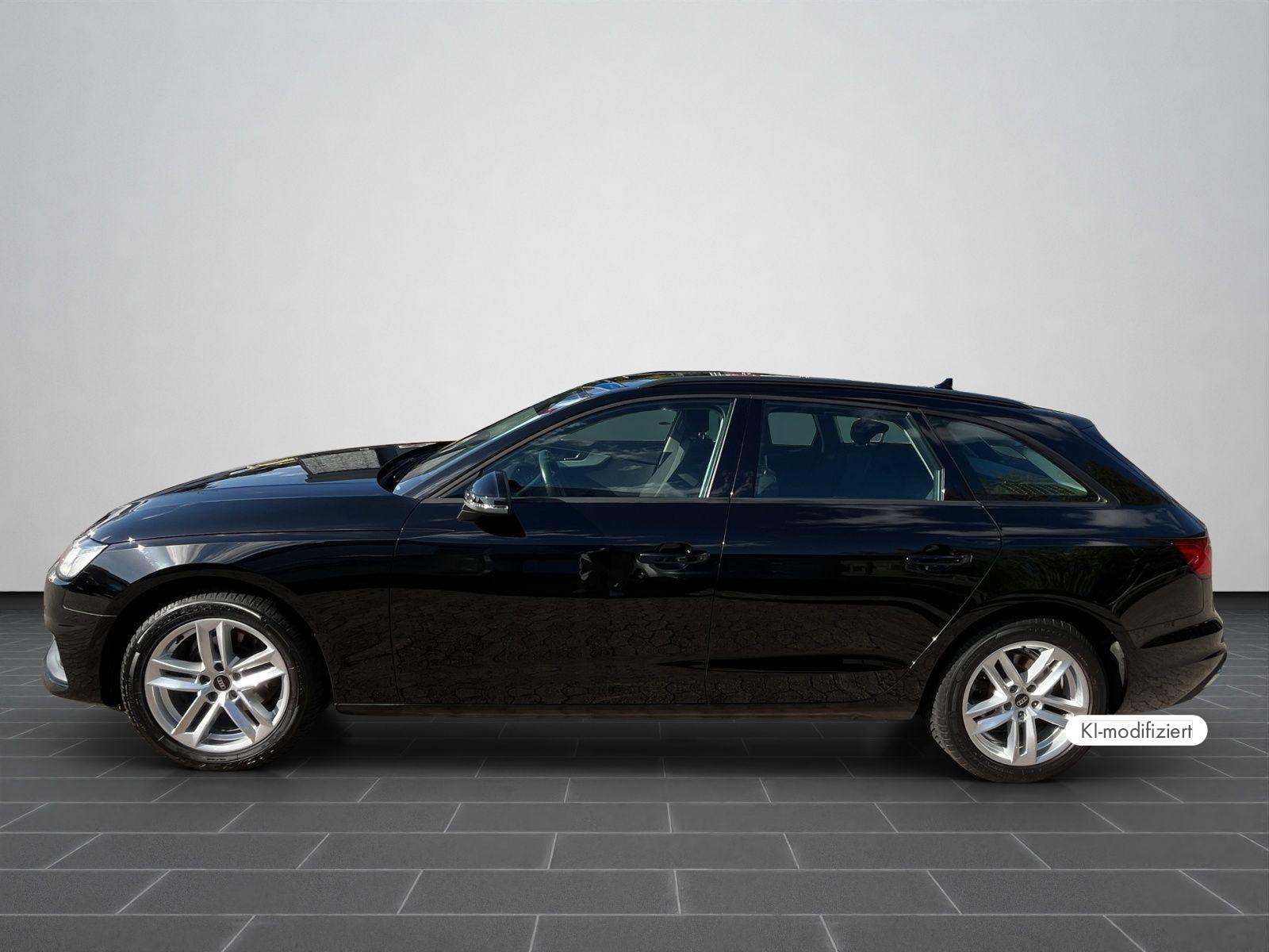 Audi A4 2023 г. Чёрный, пробег 48900 км