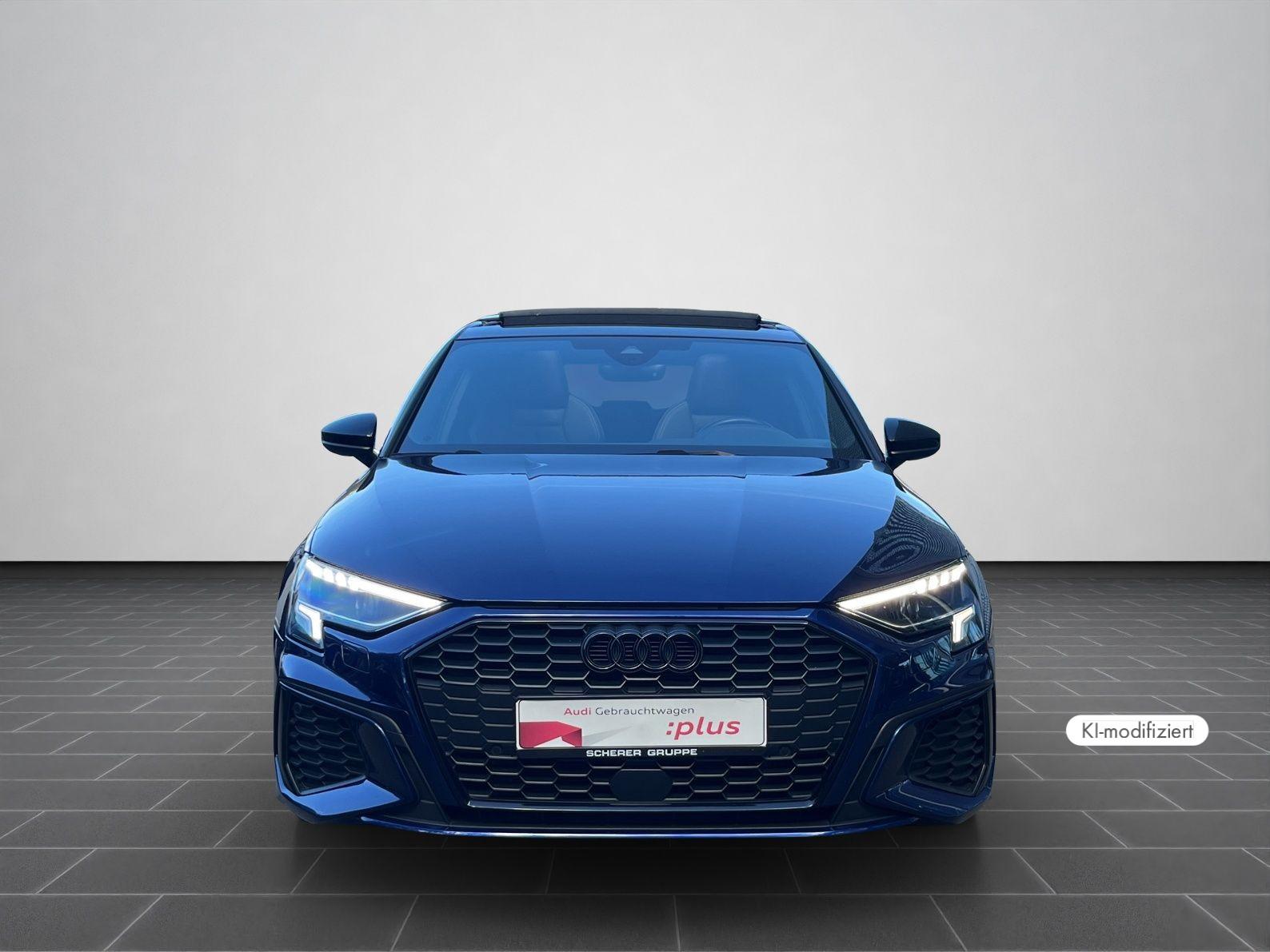 Audi A3 2023 г. Синий, пробег 40290 км
