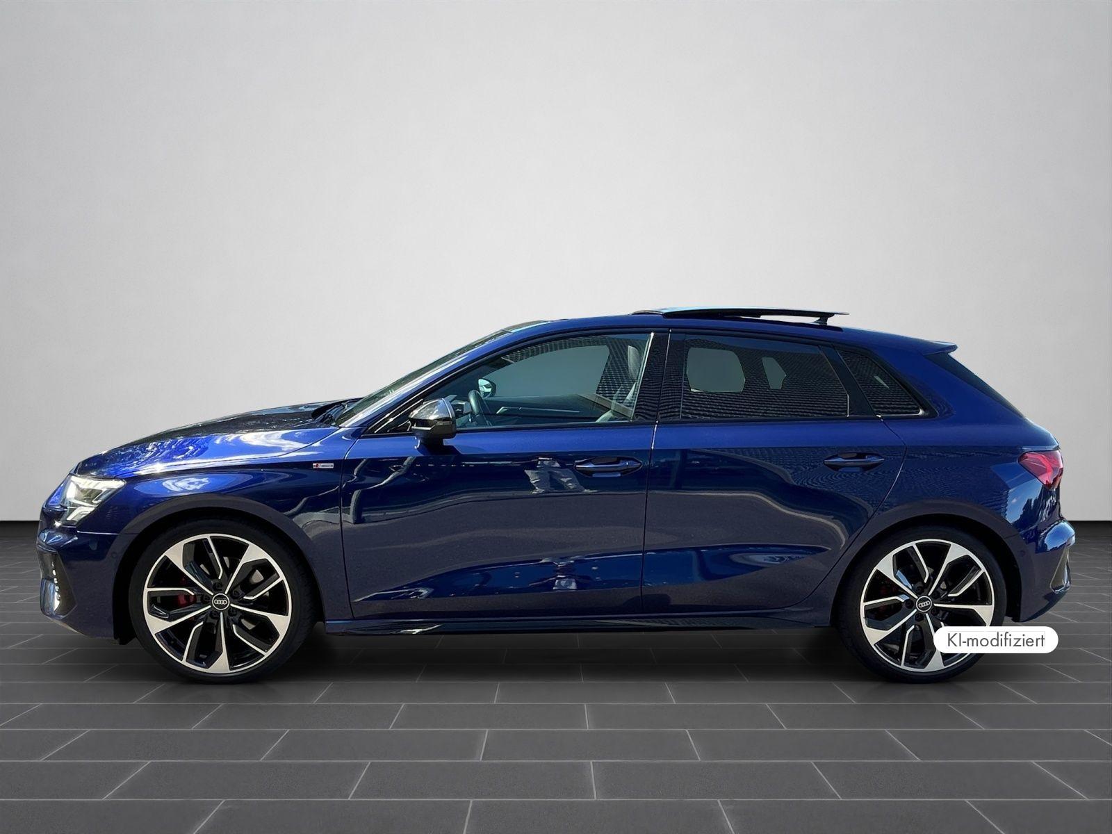 Audi A3 2023 г. Синий, пробег 40290 км