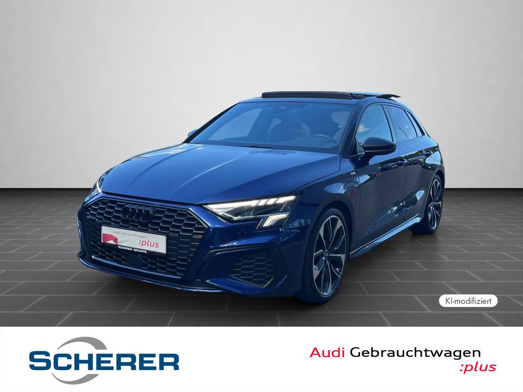 Audi A3 2023 г. Синий, пробег 40290 км
