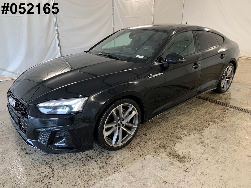 Audi A5 2023 г. Чёрный, пробег 38495 км