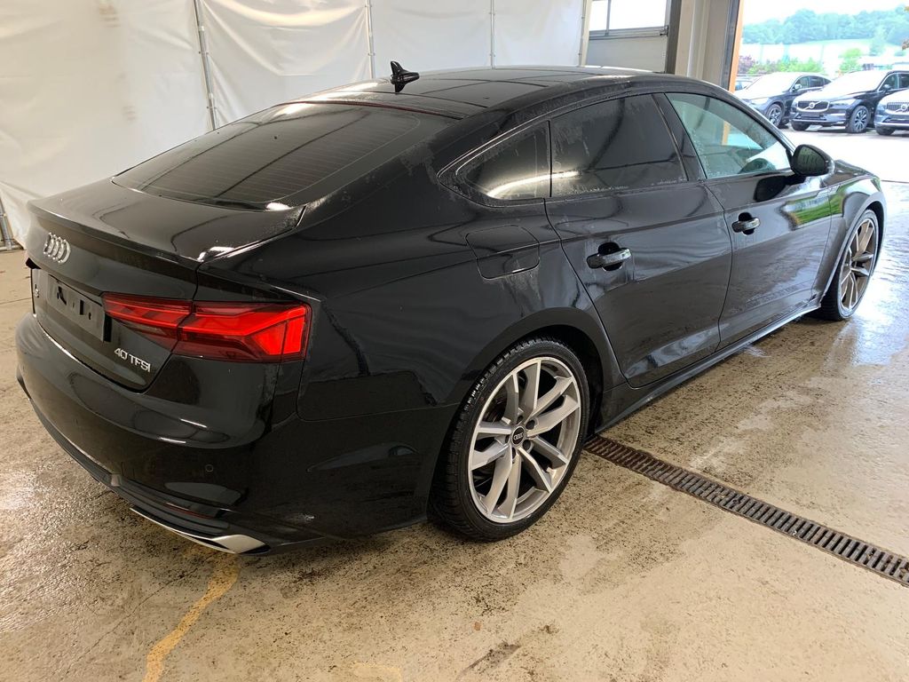 Audi A5 2023 г. Чёрный, пробег 38495 км