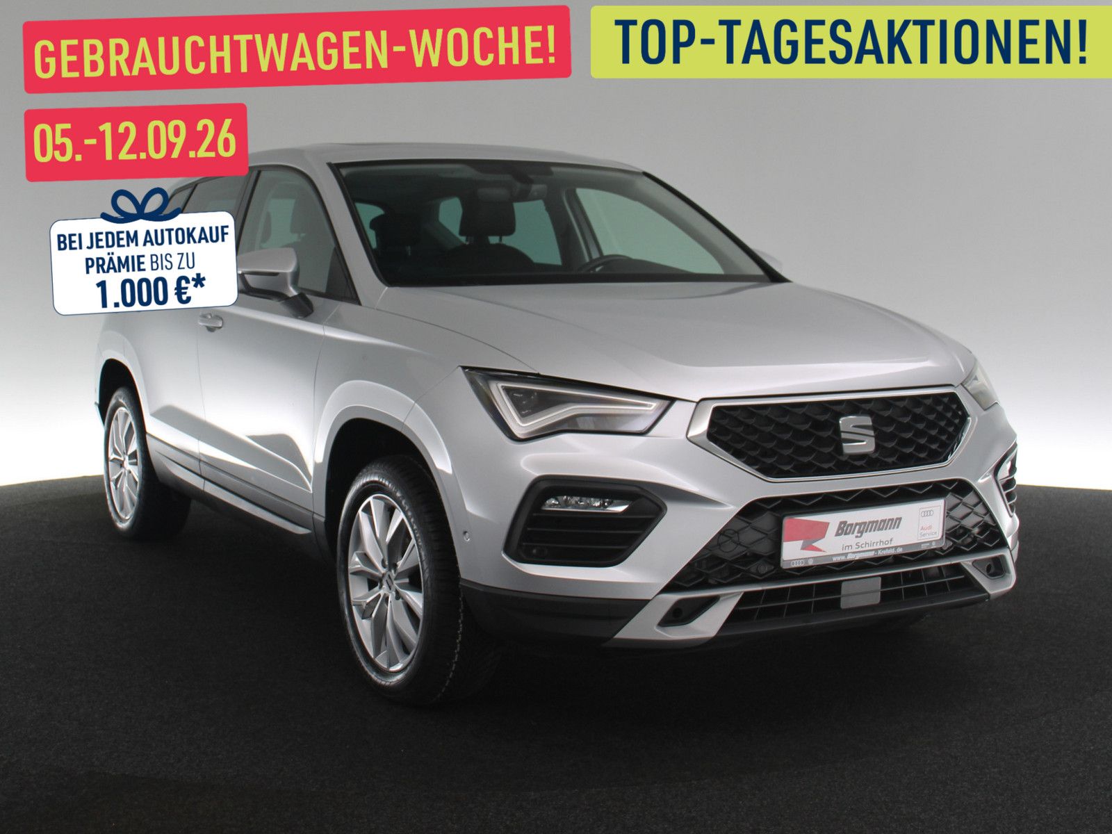 SEAT Ateca 2022 г. Серебристый, пробег 40237 км