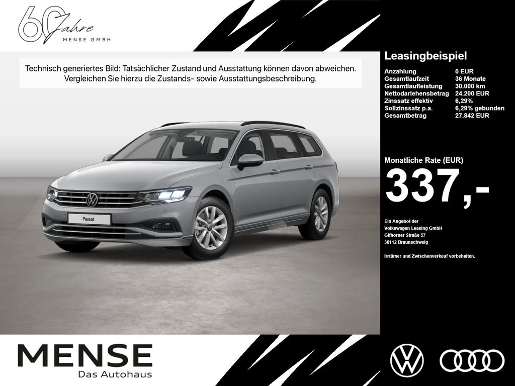 Volkswagen PASSAT VARIANT 2023 г. Серебристый, пробег 45000 км