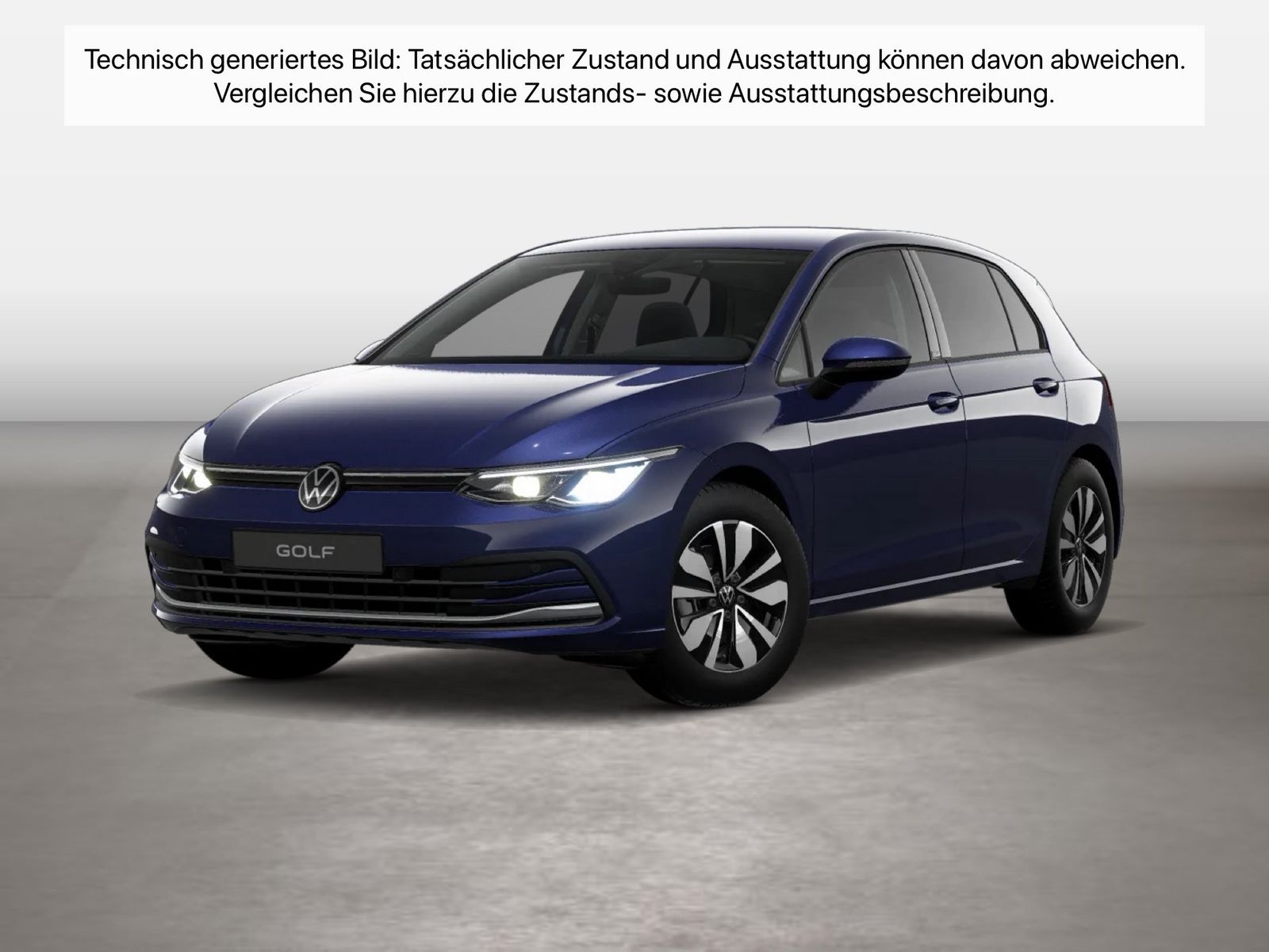 Volkswagen Golf 2023 г. Синий, пробег 33394 км