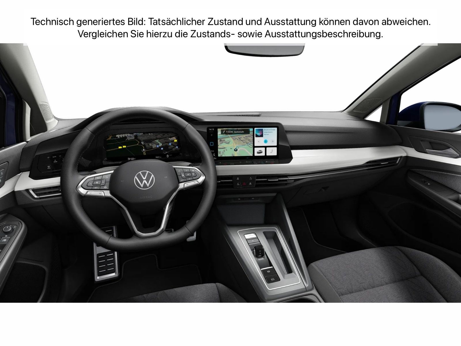 Volkswagen Golf 2023 г. Синий, пробег 33394 км
