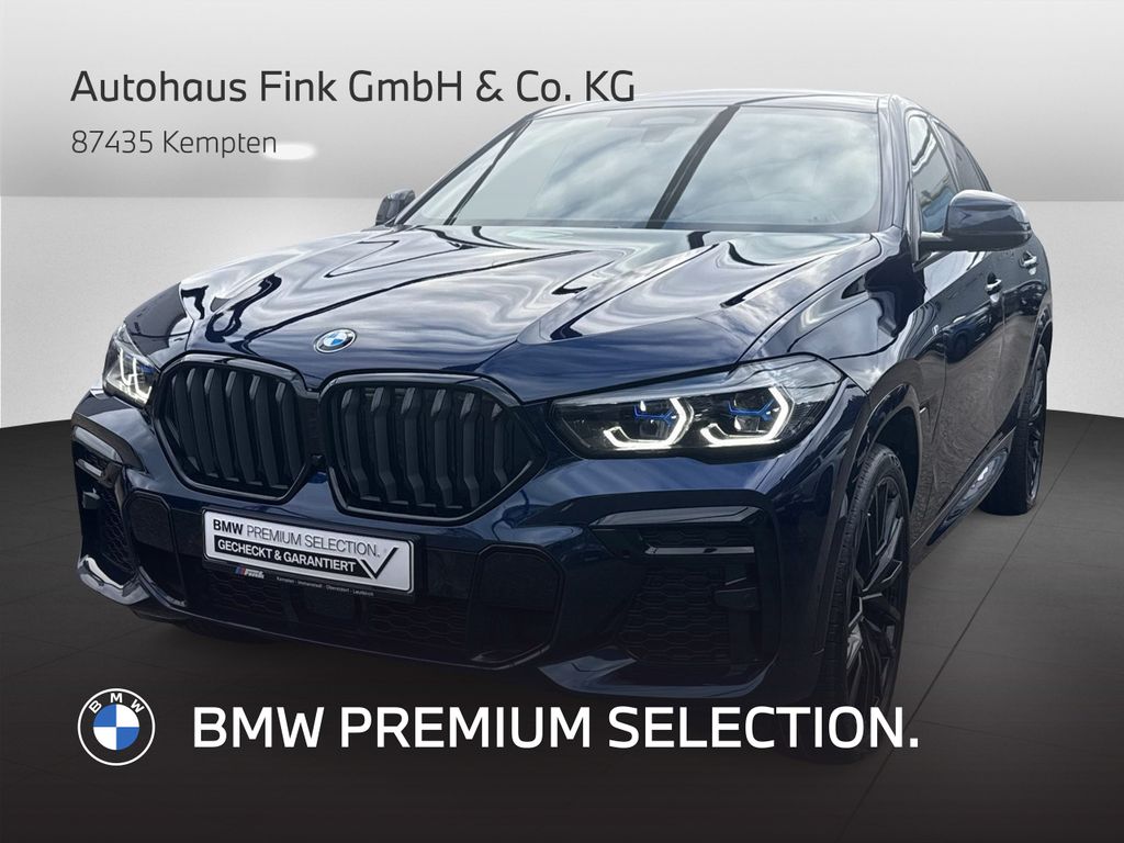BMW X6 2022 г. Синий, пробег 58375 км