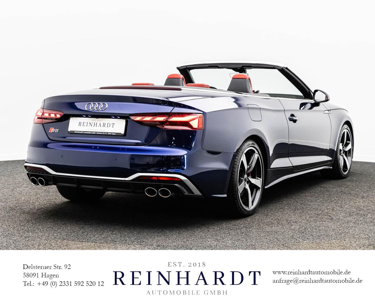 Audi Cabriolet 2021 г. Синий, пробег 59996 км
