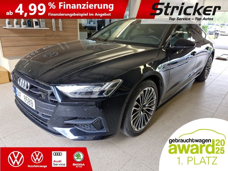 Audi A7 2022 г. Чёрный, пробег 56616 км
