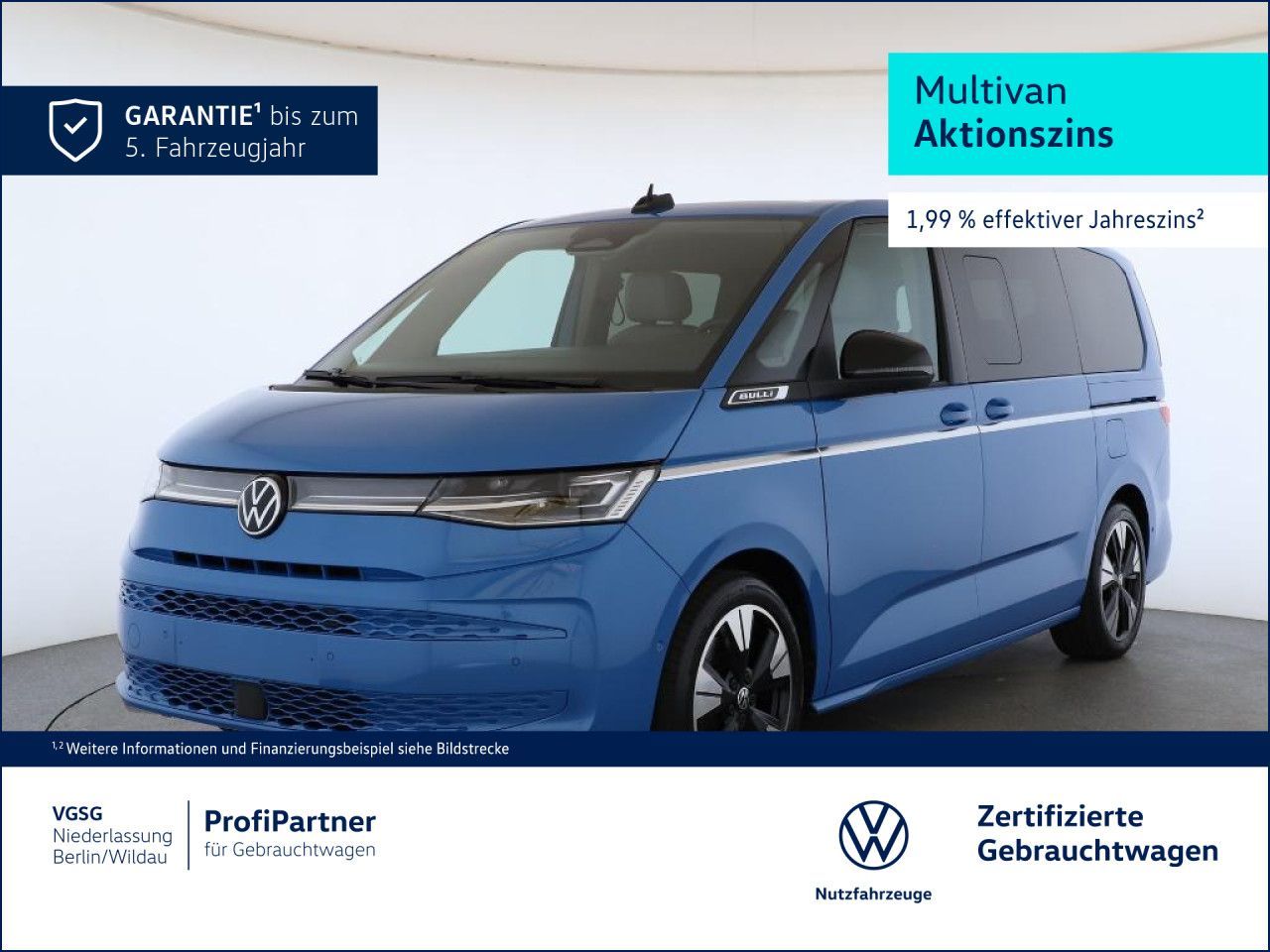 Volkswagen T7 MULTIVAN 2025 г. Синий, пробег 13489 км