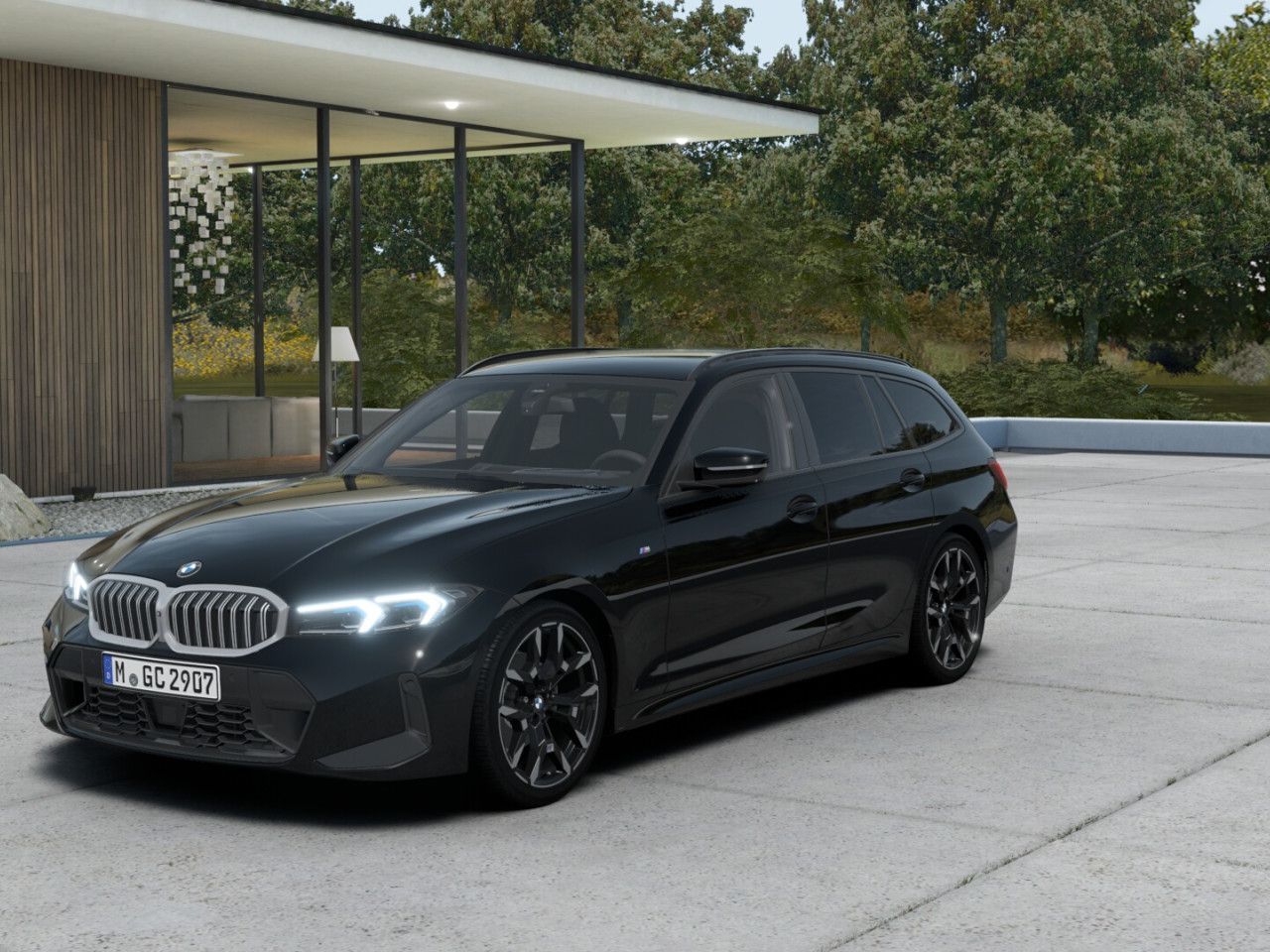 BMW 320 2026 г. Чёрный, пробег 25614 км