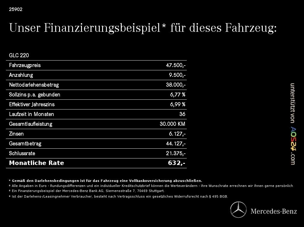 Mercedes-Benz GLC 220 2023 г. Чёрный, пробег 58493 км