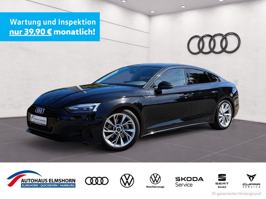Audi A5 2024 г. Чёрный, пробег 47927 км