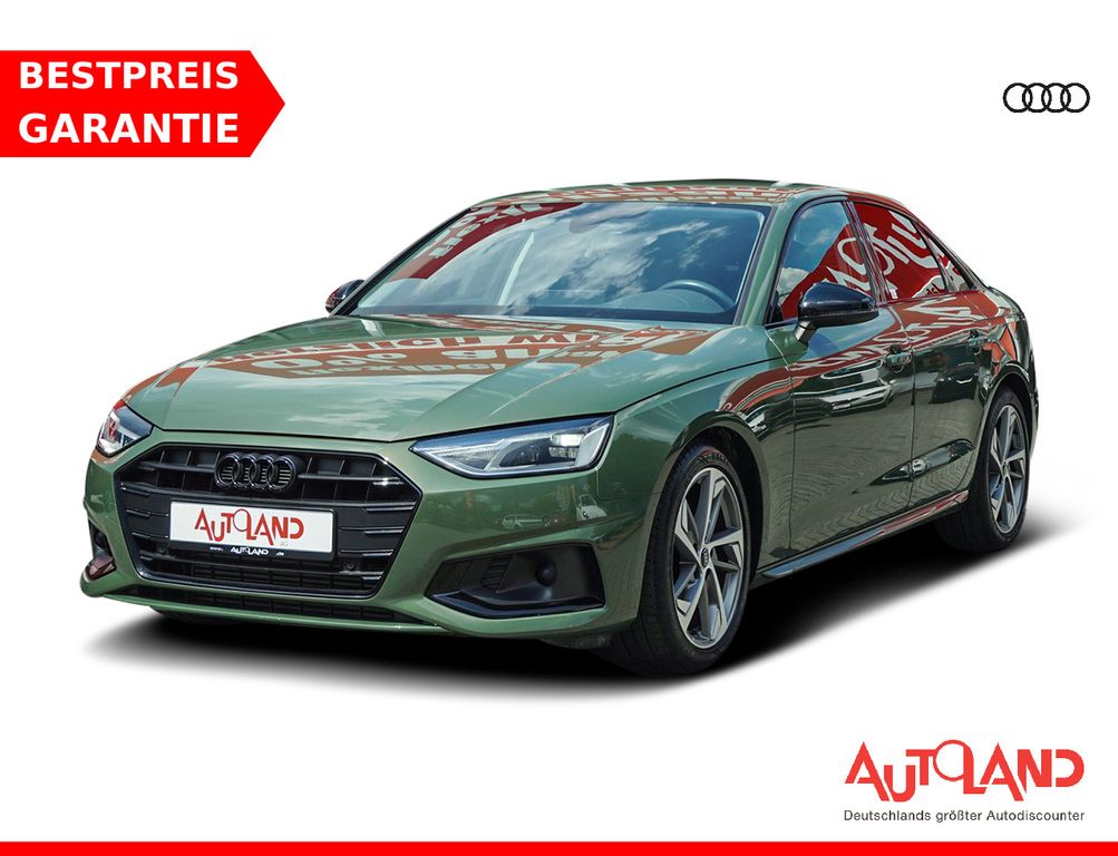Audi A4 2022 г. Зелёный, пробег 33603 км