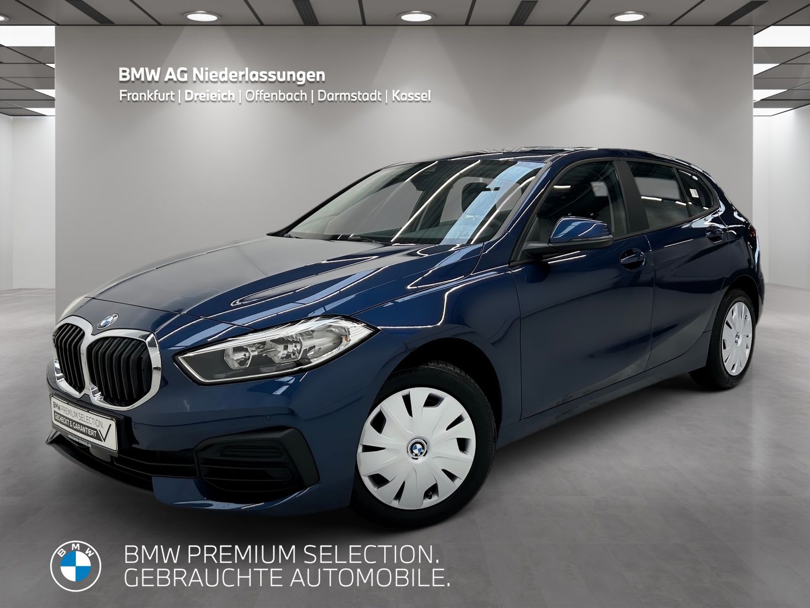 BMW 116 2023 г. Синий, пробег 41358 км