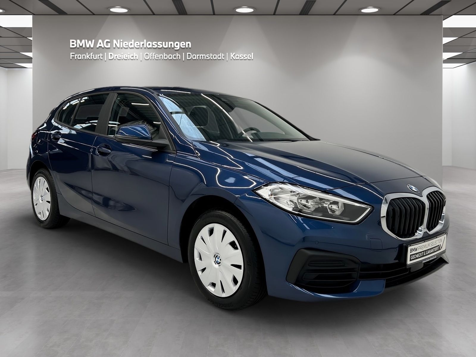 BMW 116 2023 г. Синий, пробег 41358 км