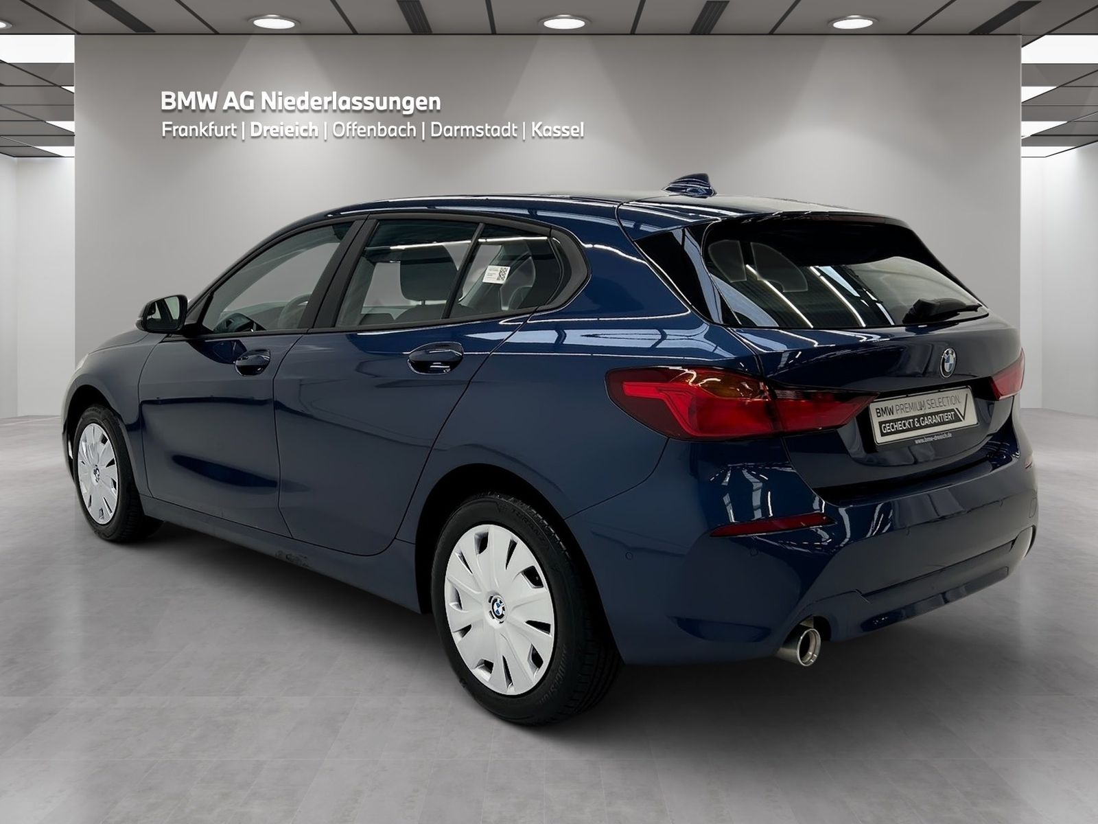 BMW 116 2023 г. Синий, пробег 41358 км