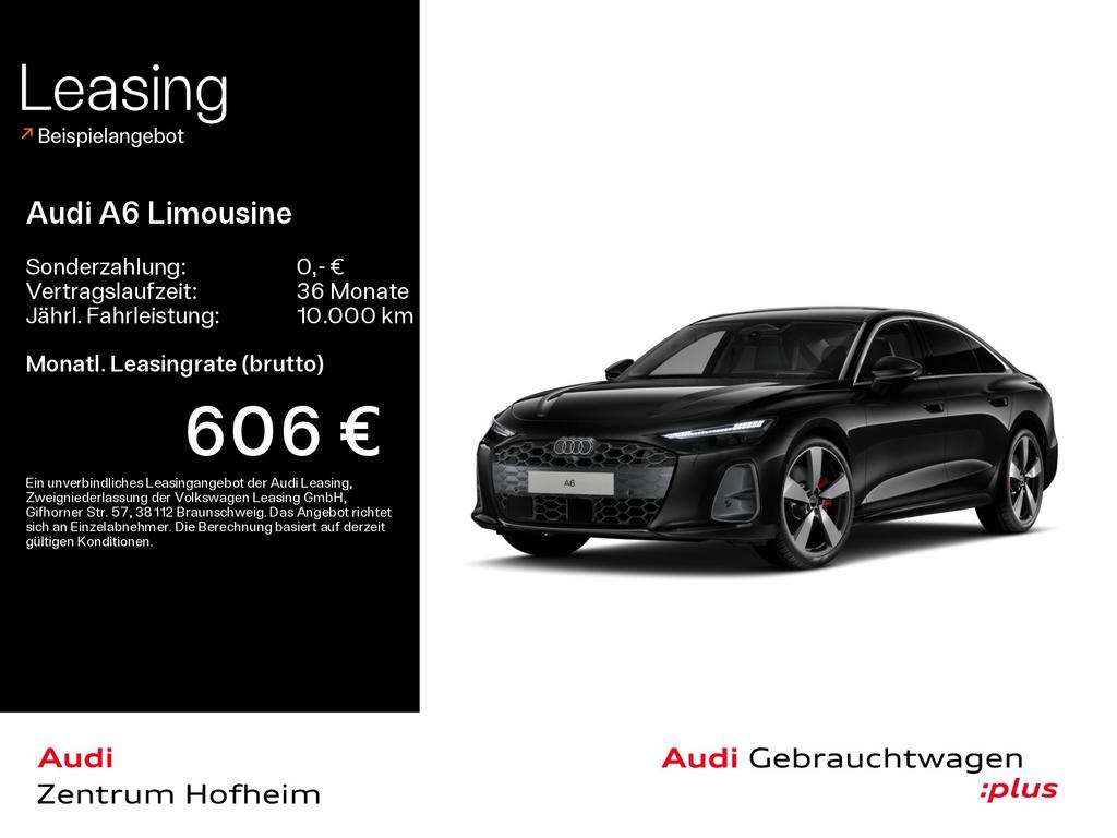 Audi A6 2026 г. Чёрный, пробег 15733 км