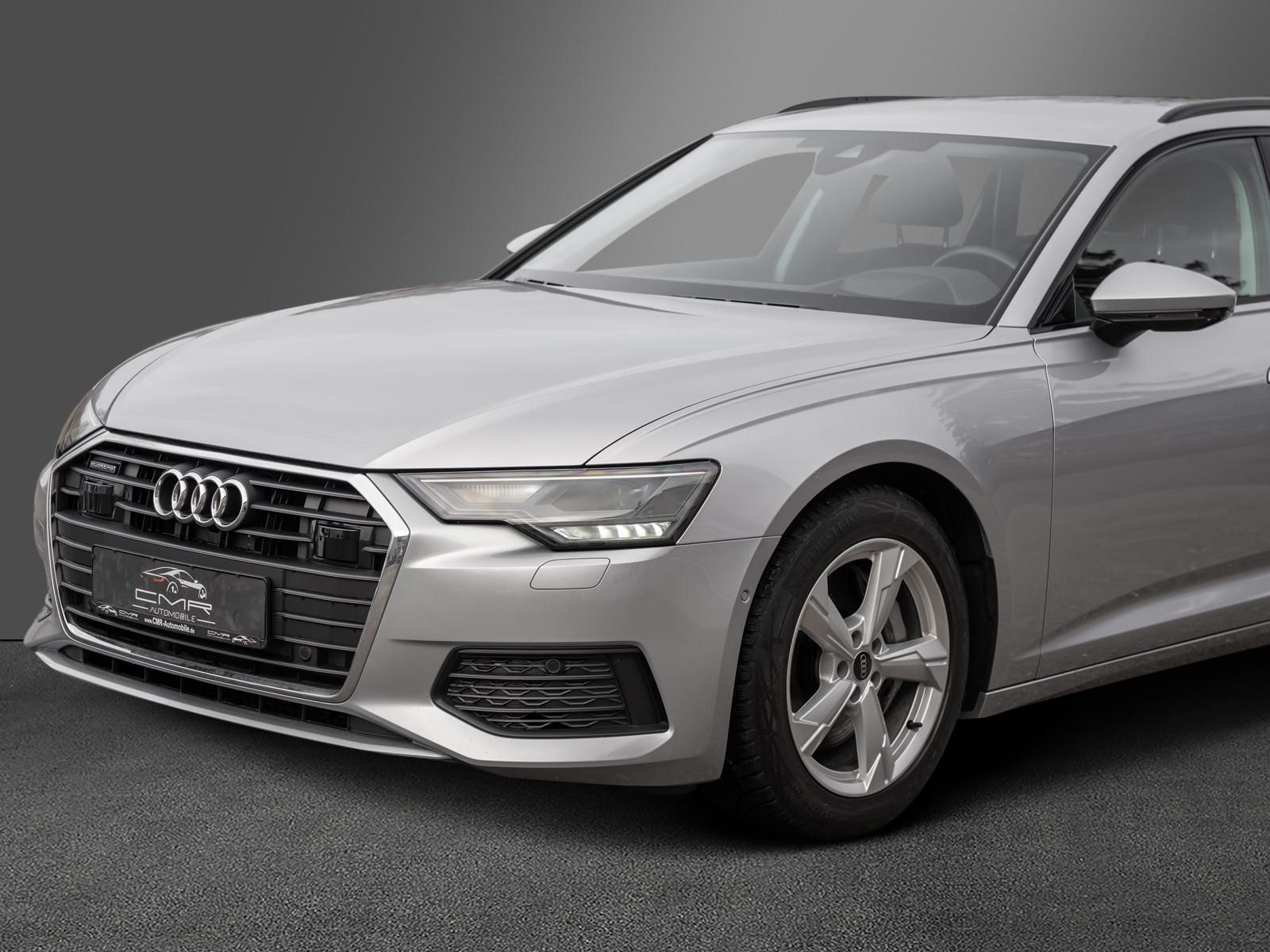 Audi A6 2023 г. Серебристый, пробег 37789 км