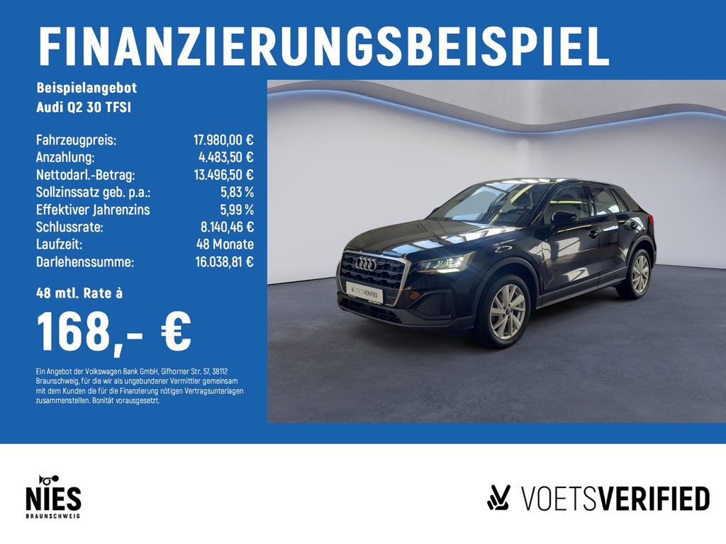Audi Q2 2022 г. Чёрный, пробег 52000 км