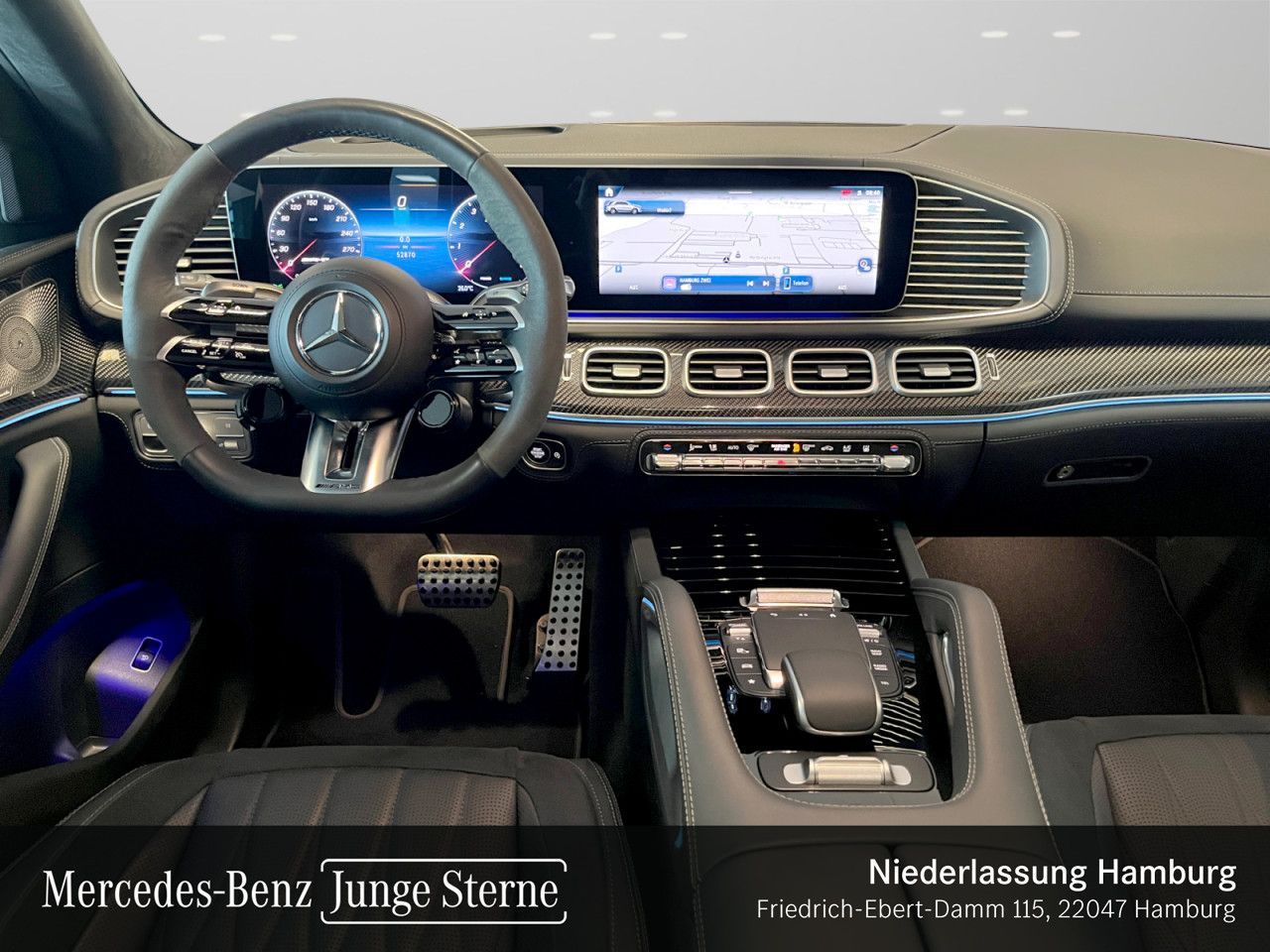 Mercedes-Benz GLE 63 AMG 2024 г. Чёрный, пробег 52869 км