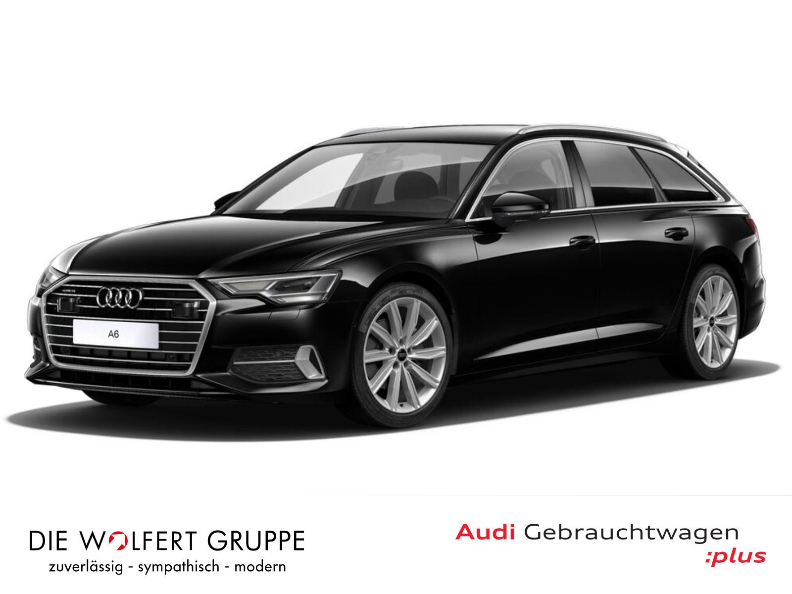 Audi A6 2022 г. Чёрный, пробег 53659 км