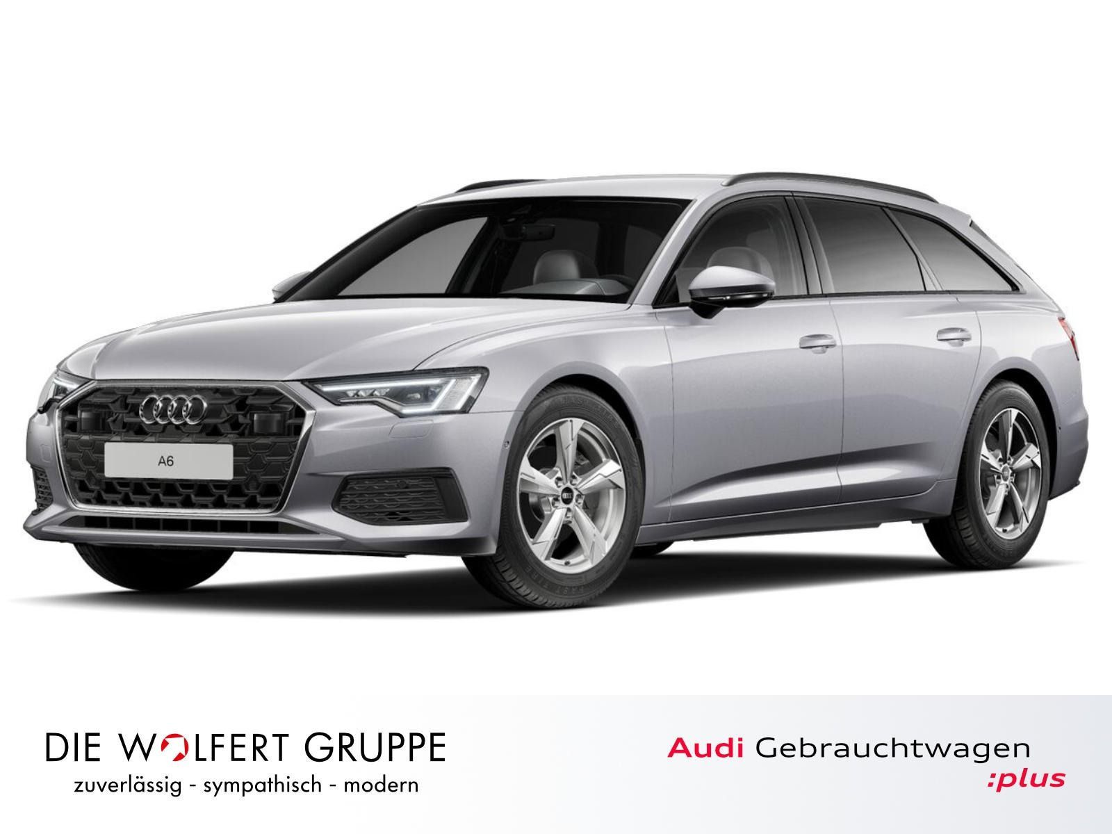 Audi A6 2023 г. Серебристый, пробег 33614 км