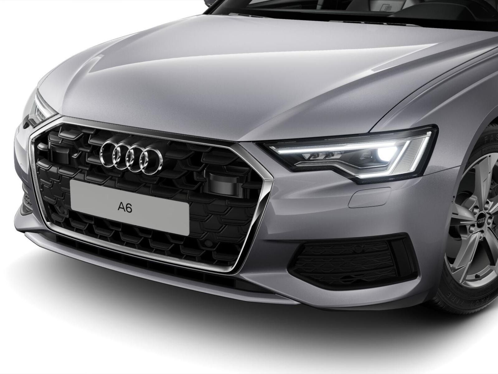 Audi A6 2023 г. Серебристый, пробег 33614 км