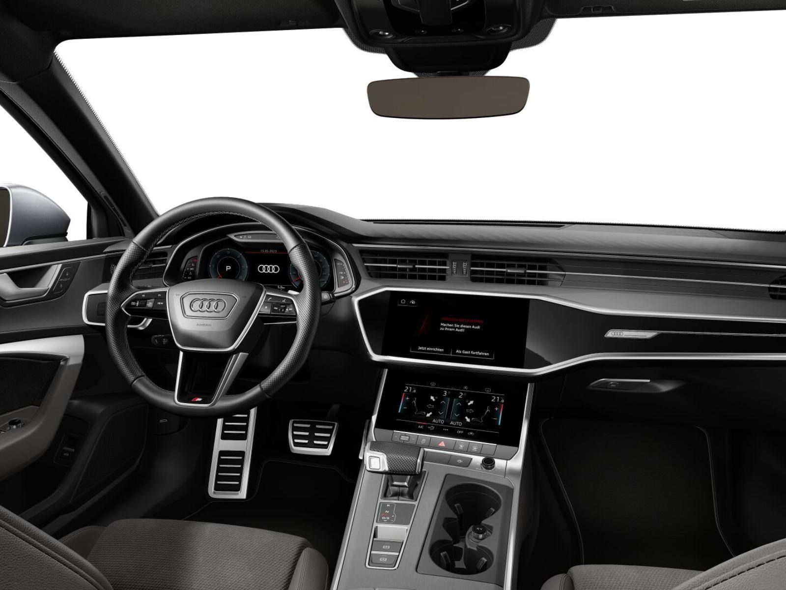 Audi A6 2023 г. Серебристый, пробег 33614 км