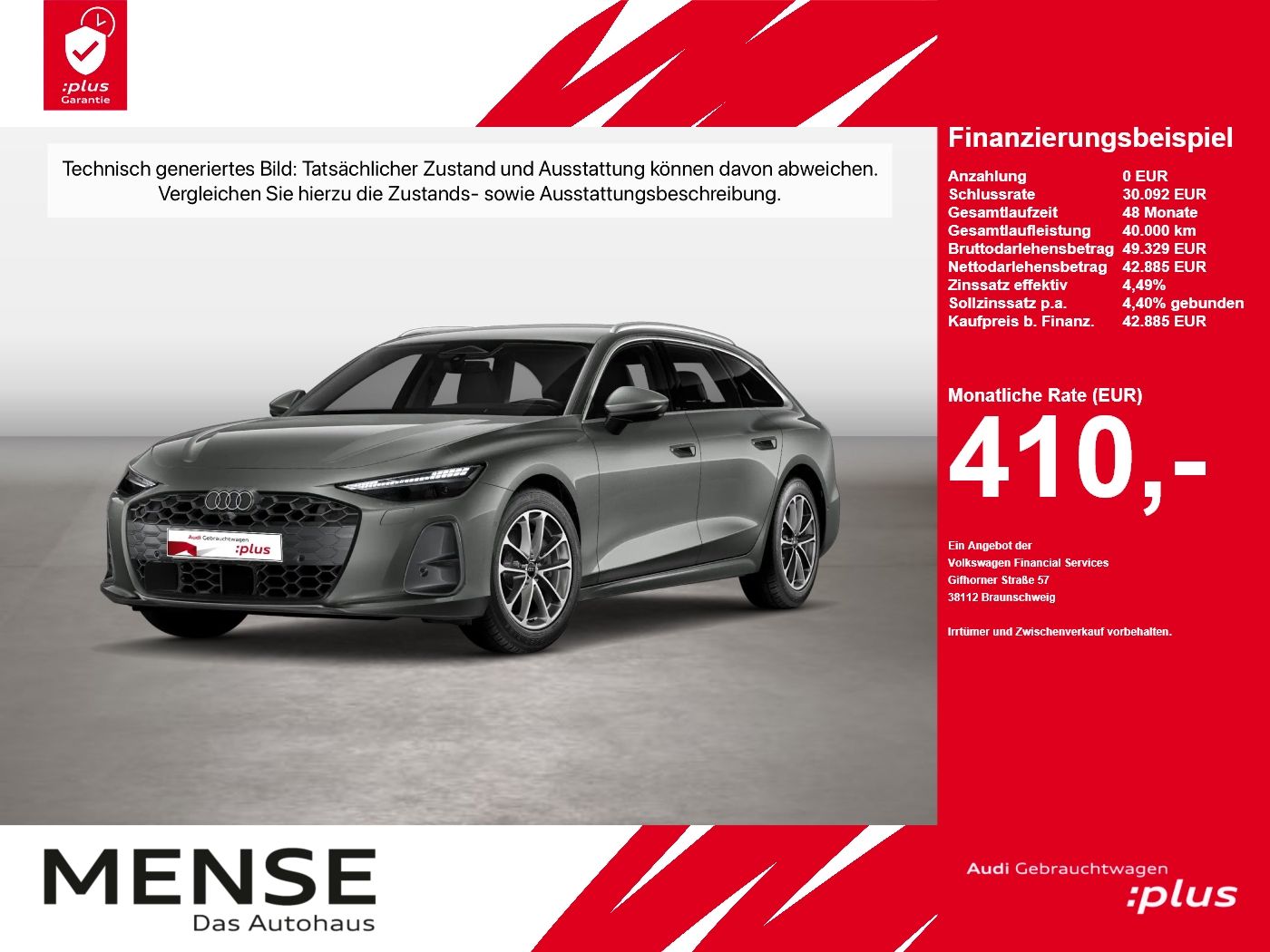 Audi A6 2026 г. Серый, пробег 24526 км