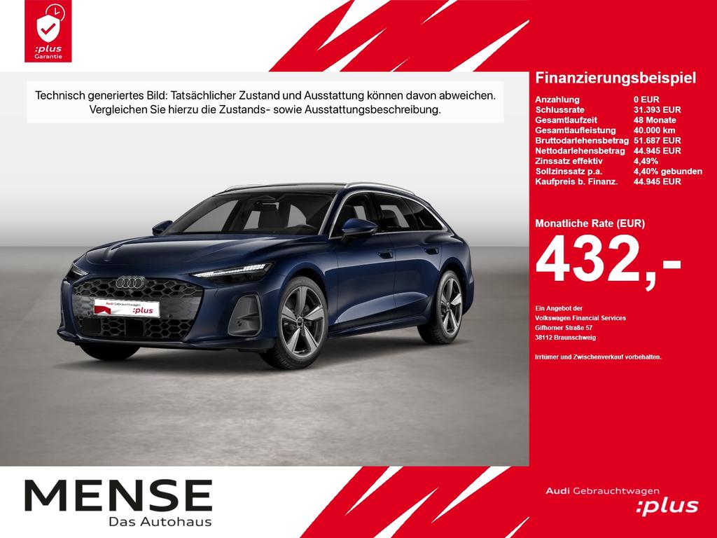 Audi A6 2025 г. Синий, пробег 25488 км