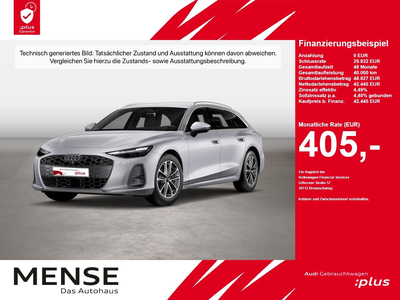 Audi A6 2026 г. Серебристый, пробег 27767 км