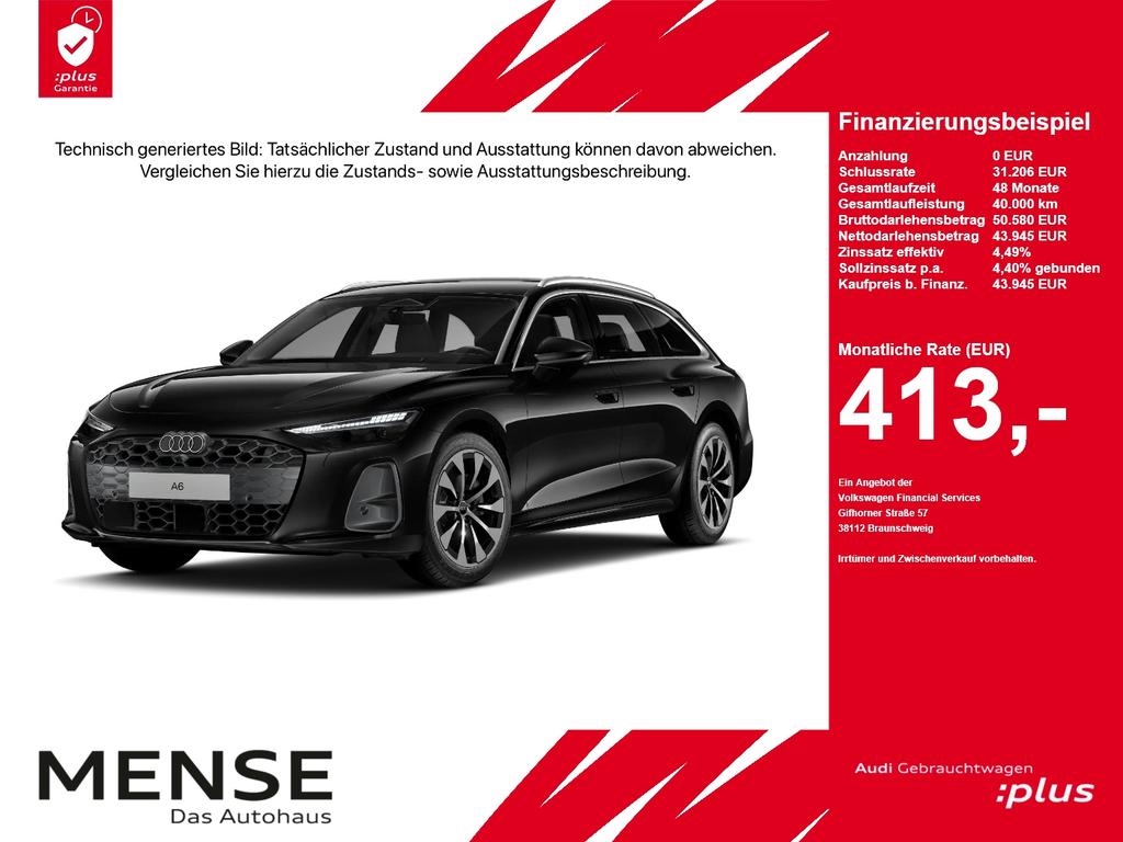 Audi A6 2026 г. Чёрный, пробег 27998 км