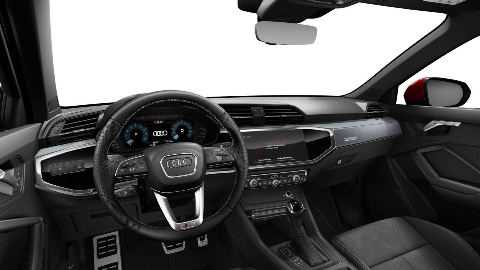 Audi Q3 2022 г. Красный, пробег 52400 км
