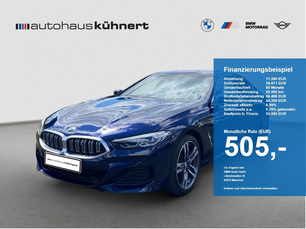 BMW 840 2023 г. Синий, пробег 44289 км