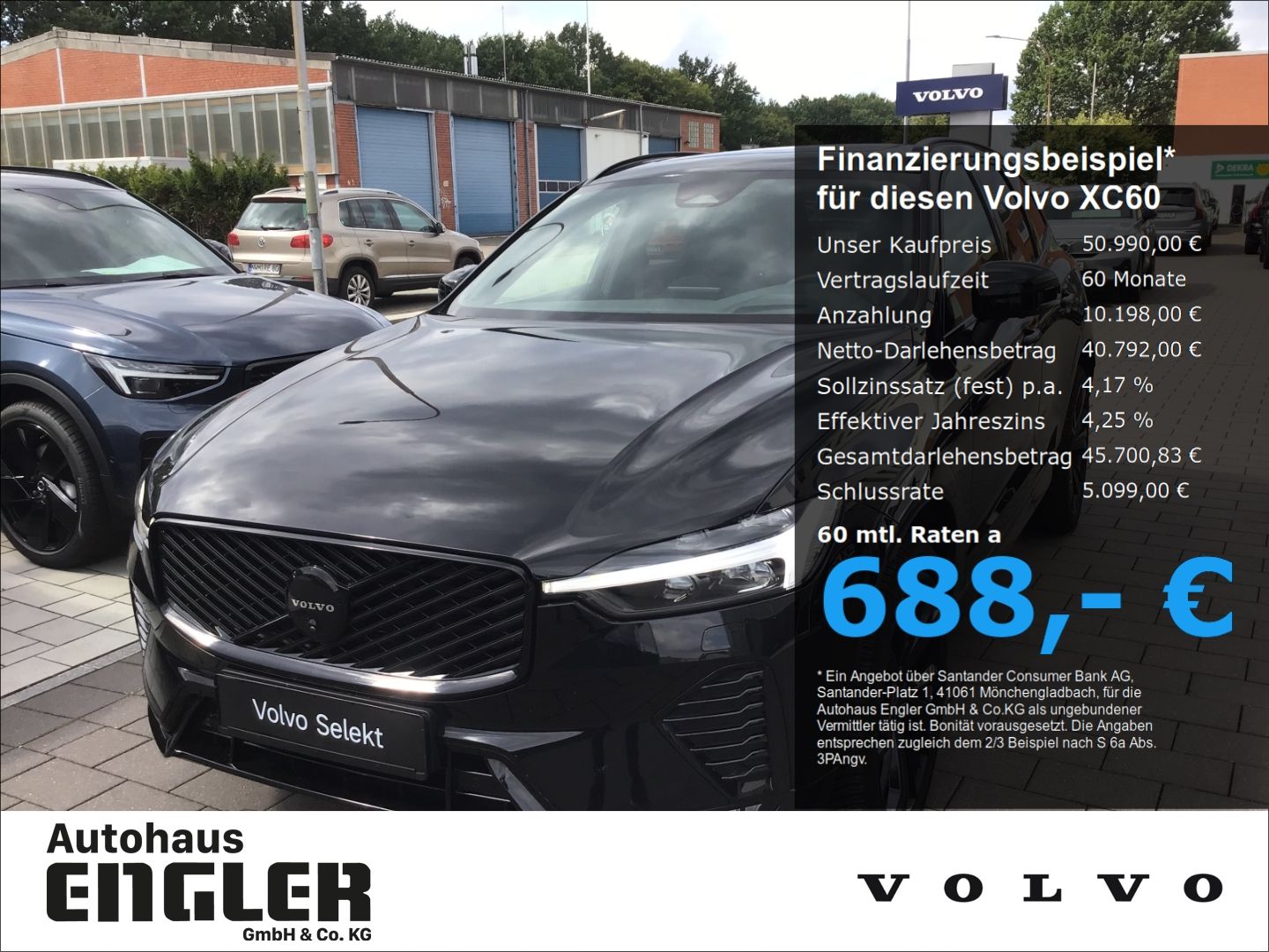 Volvo XC60 2025 г. Чёрный, пробег 19242 км