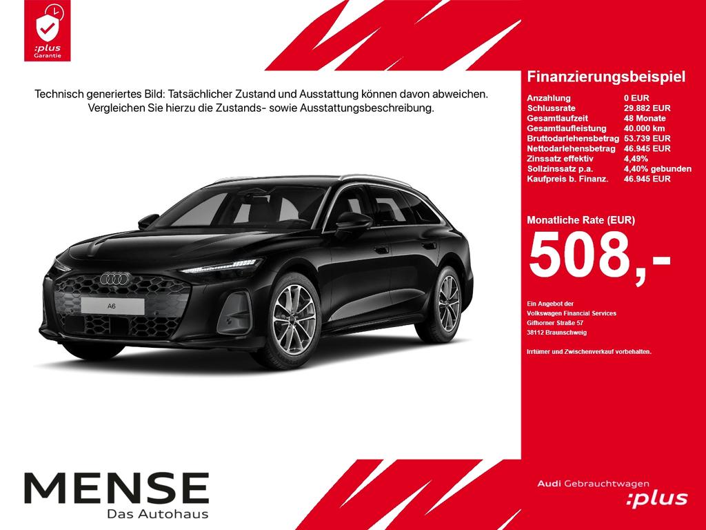 Audi A6 2026 г. Чёрный, пробег 25422 км