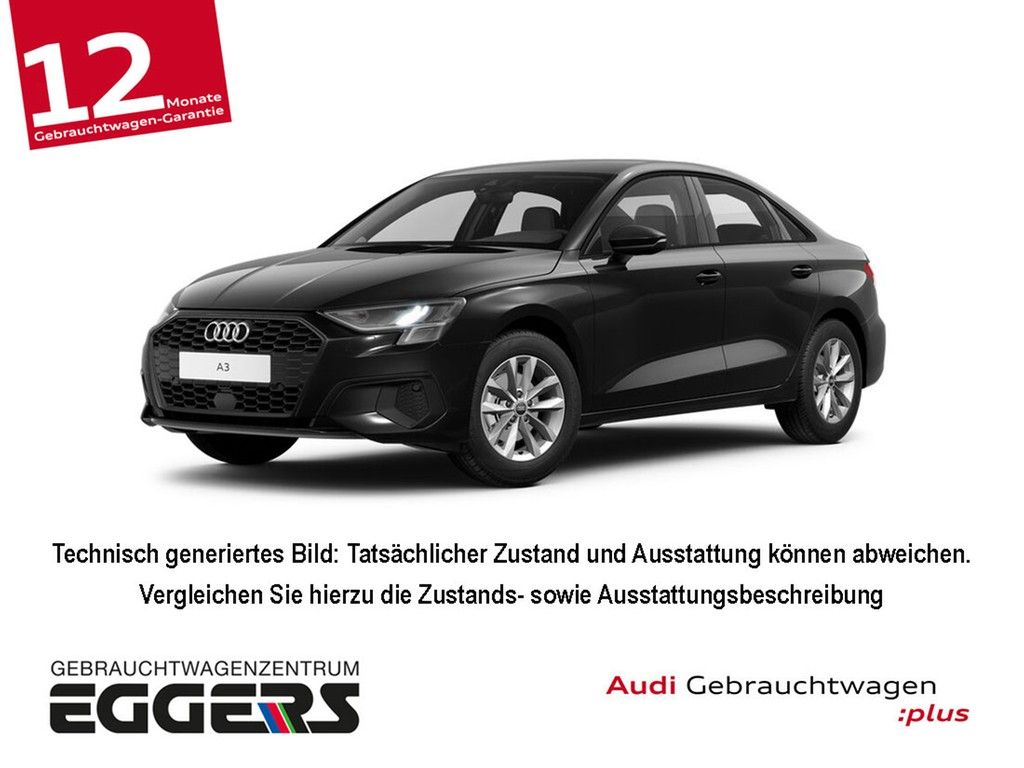Audi A3 2023 г. Чёрный, пробег 59250 км