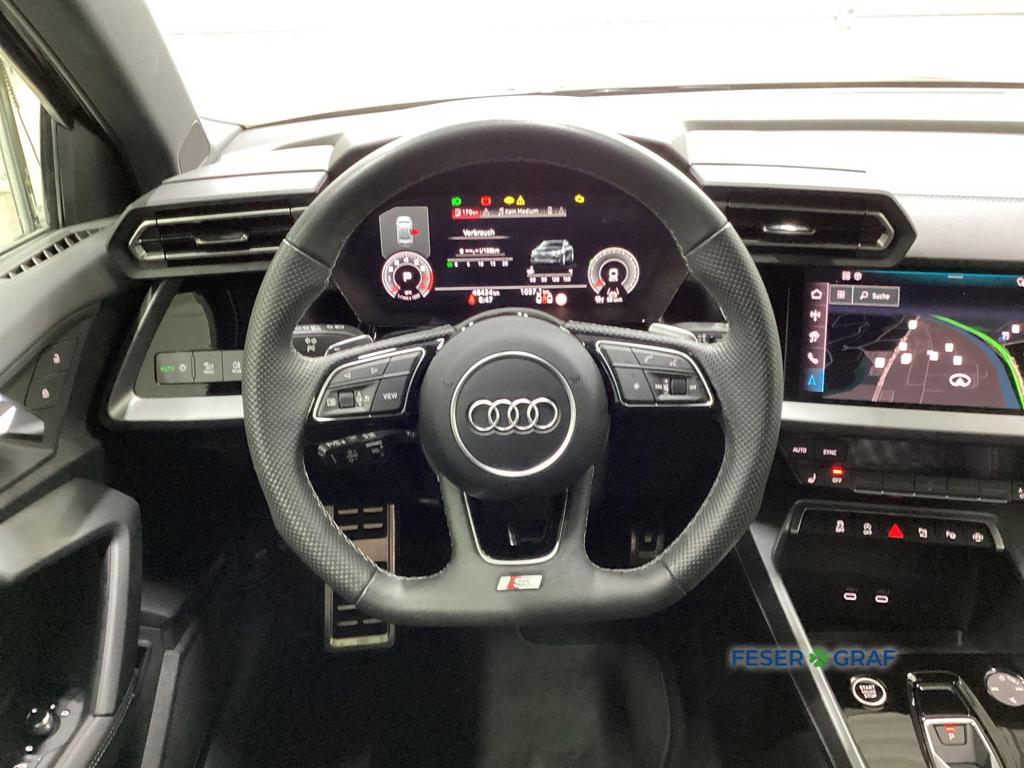 Audi A3 2025 г. Чёрный, пробег 46431 км