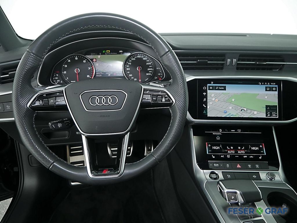 Audi A6 2022 г. Чёрный, пробег 40800 км