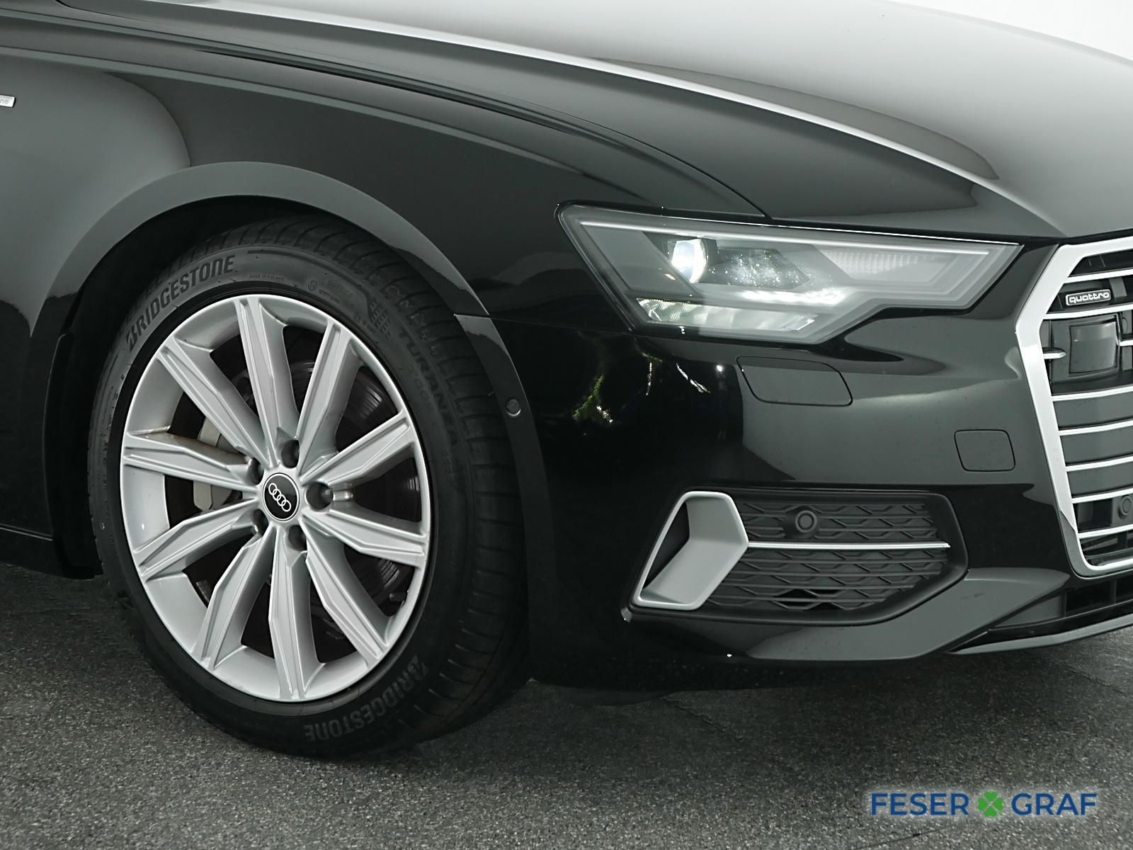 Audi A6 2022 г. Чёрный, пробег 40800 км