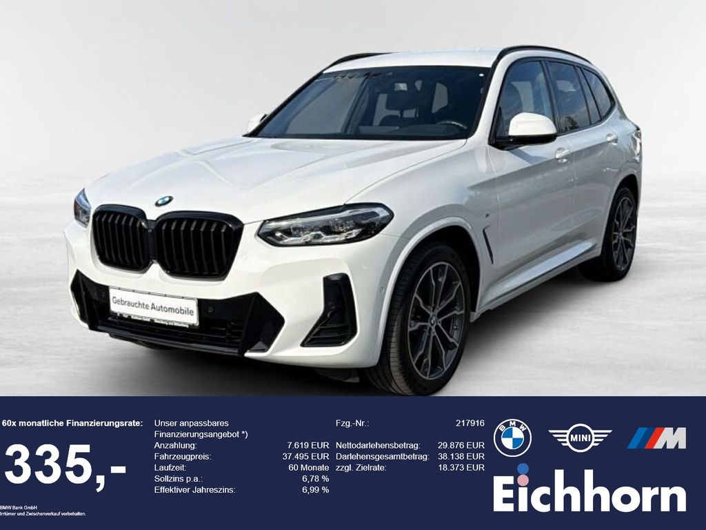 BMW X3 2022 г. Белый, пробег 58255 км