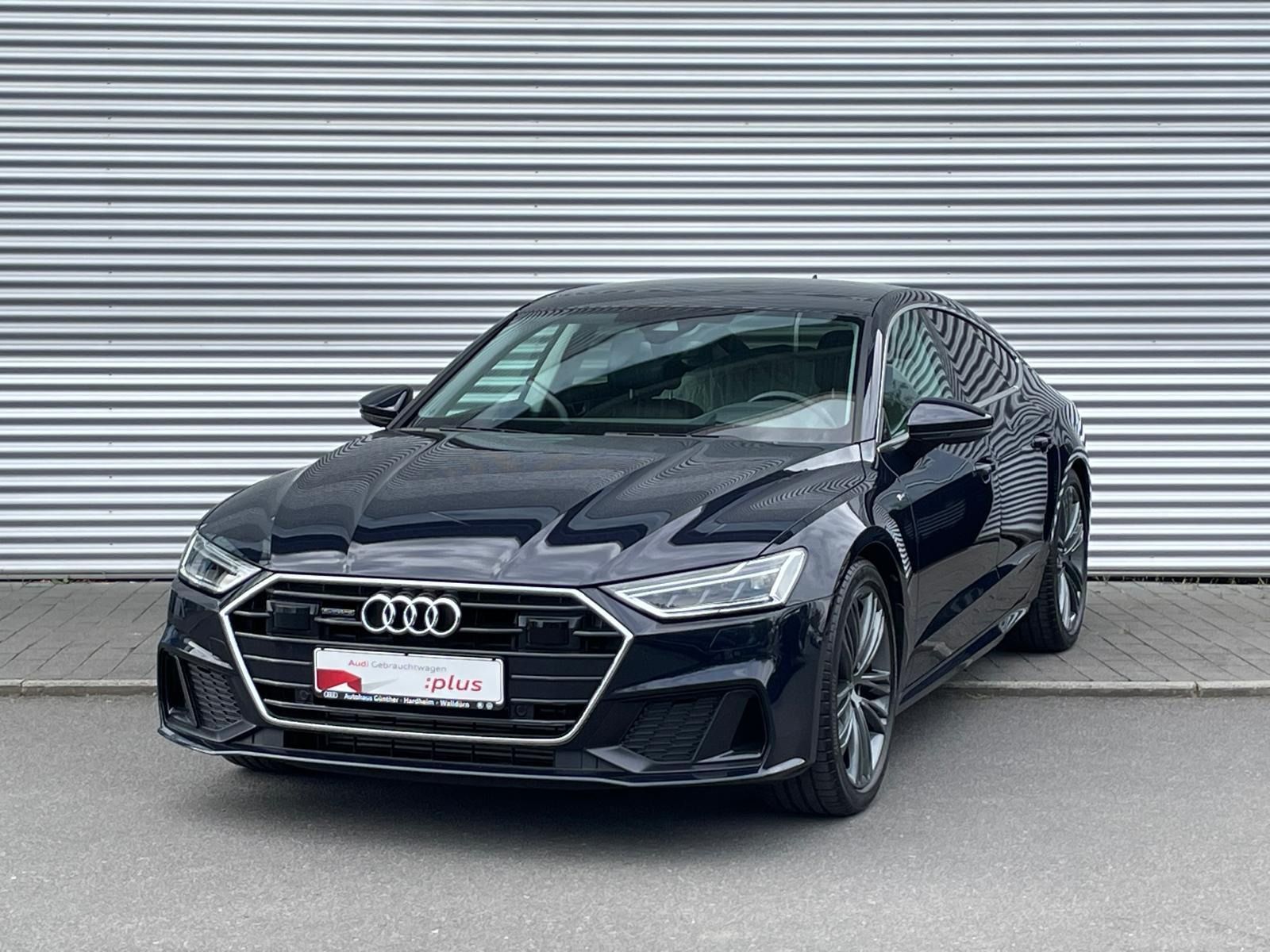 Audi A7 2023 г. Синий, пробег 55300 км