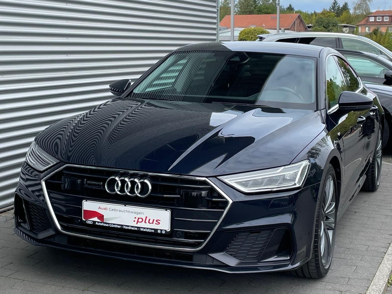 Audi A7 2023 г. Синий, пробег 55300 км
